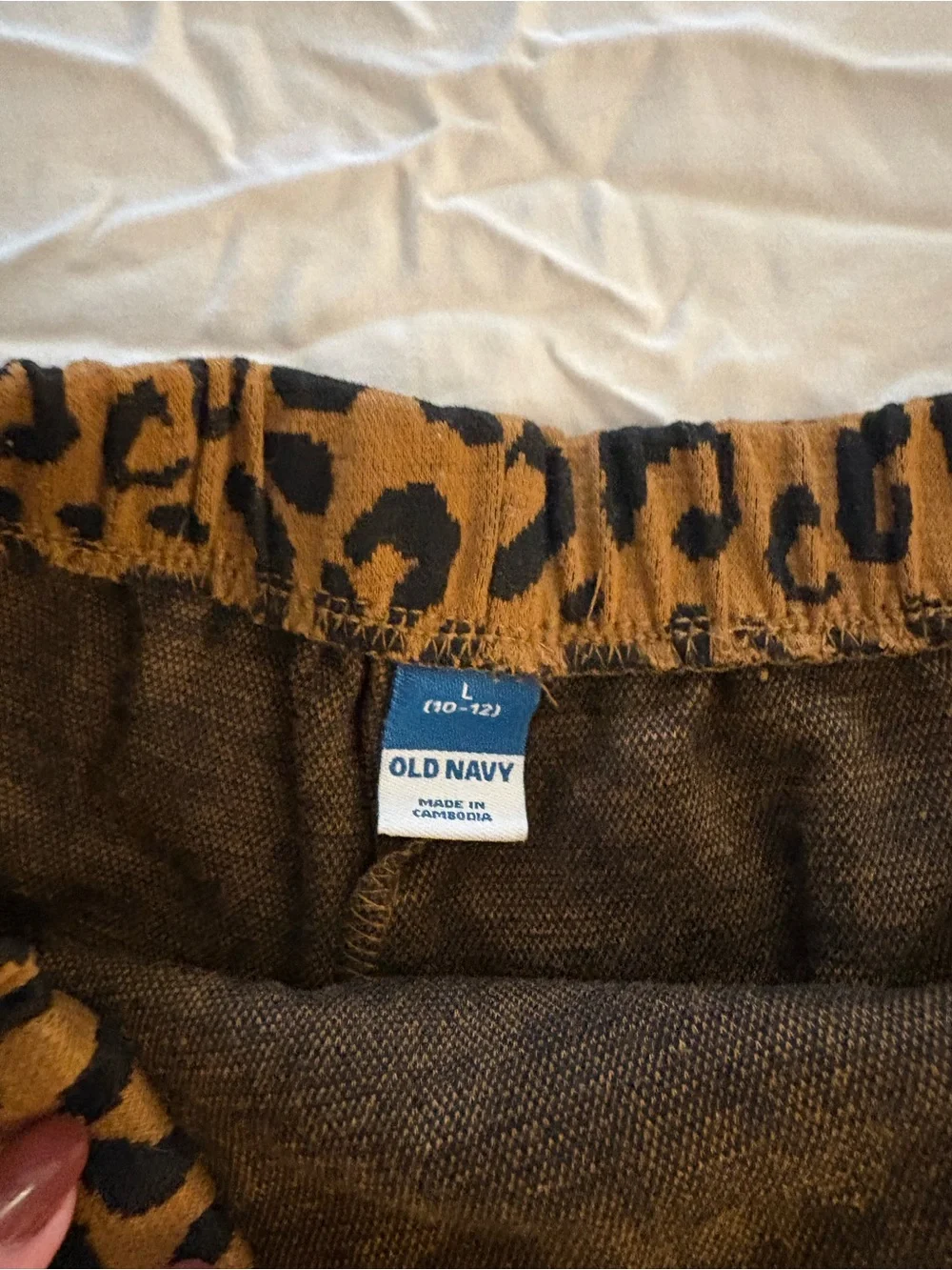 Old Navy Leopard-Print Skort - Black & Brown